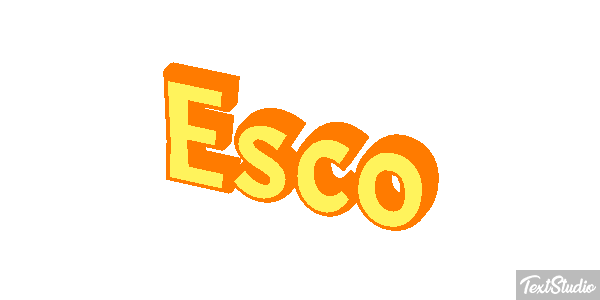 Esco Efecto de texto