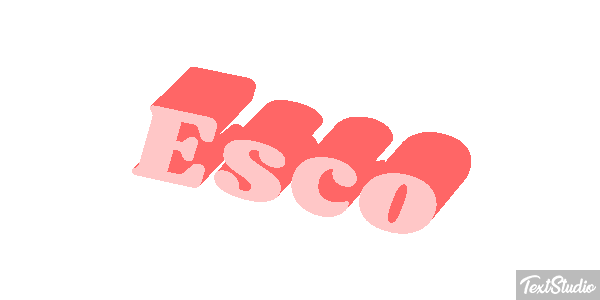Esco Efecto de texto
