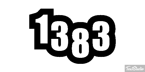 1383 Text effect