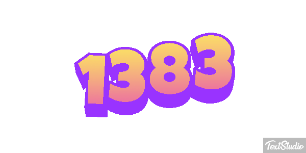 1383 Text effect