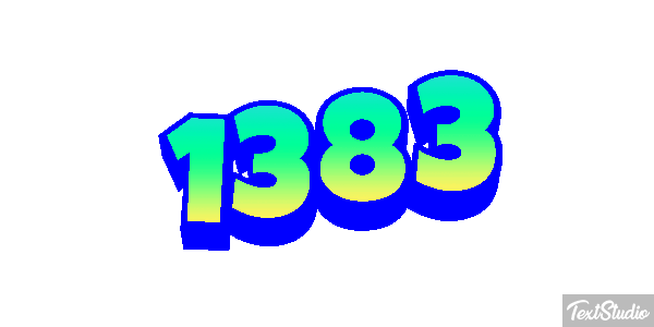 1383 Text effect