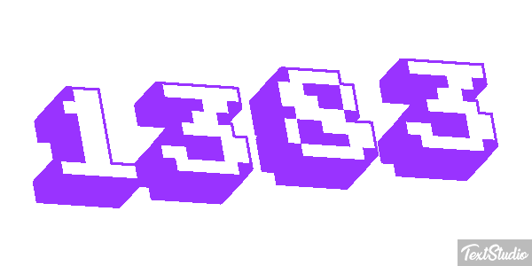 1383 Text effect