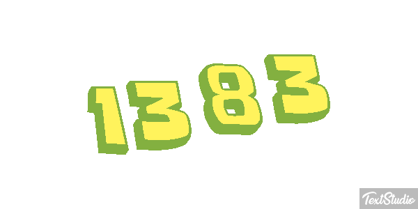 1383 Text effect