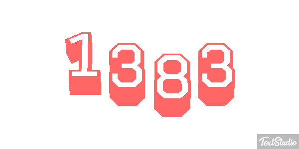 1383 Text effect