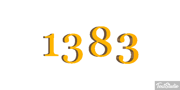 1383 Text effect