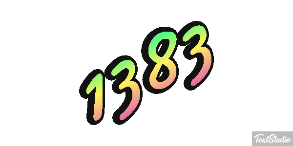 1383 Text effect