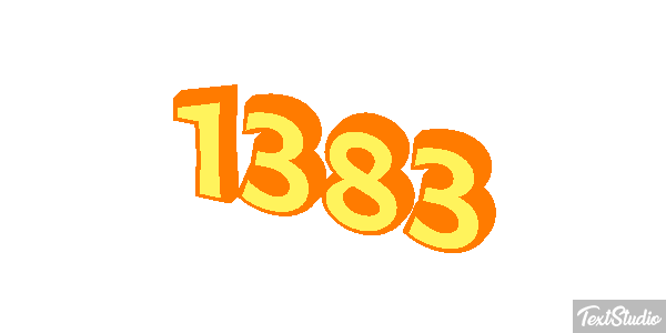1383 Text effect