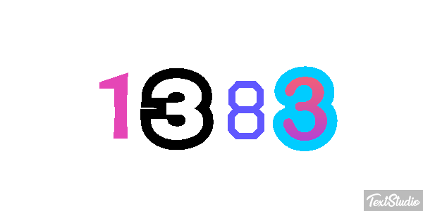 1383 Text effect