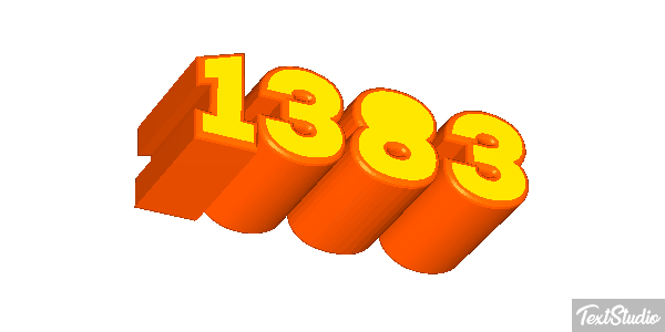 1383 Text effect