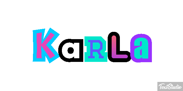 Karla Текстовый эффект