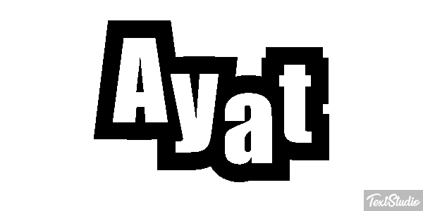 Ayat Текстовый эффект