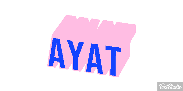 Ayat Текстовый эффект