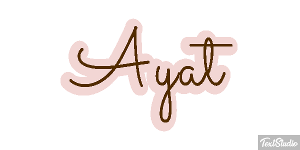 Ayat Текстовый эффект