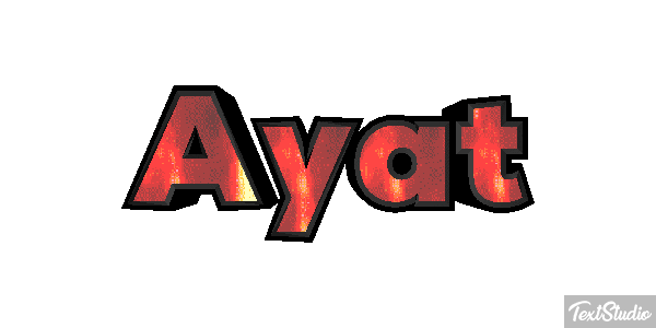 Ayat Текстовый эффект