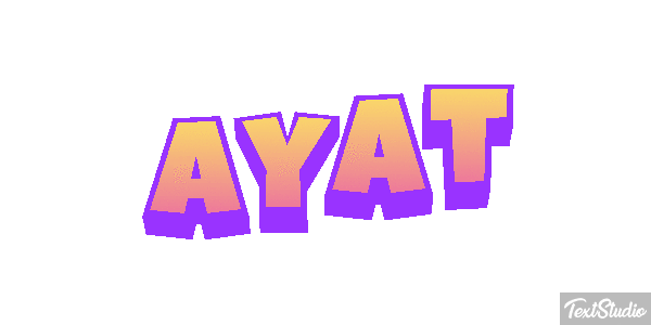Ayat Текстовый эффект