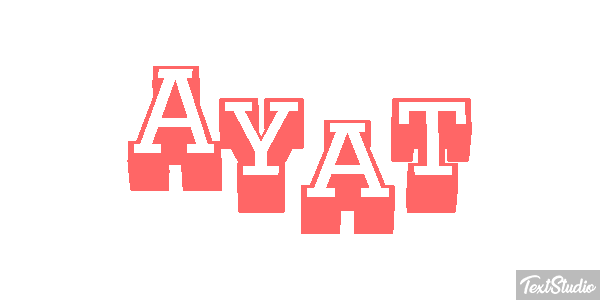 Ayat Текстовый эффект