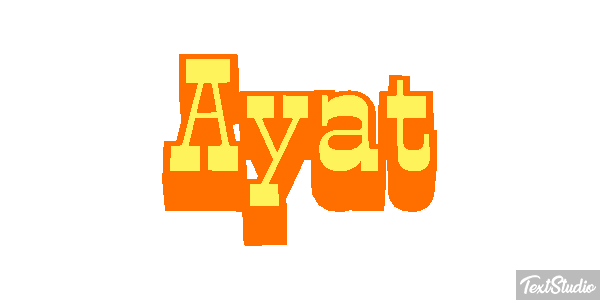 Ayat Текстовый эффект