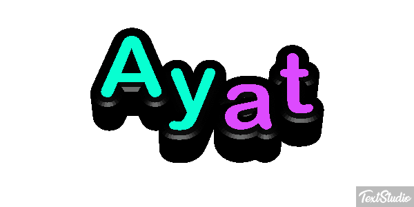 Ayat Текстовый эффект