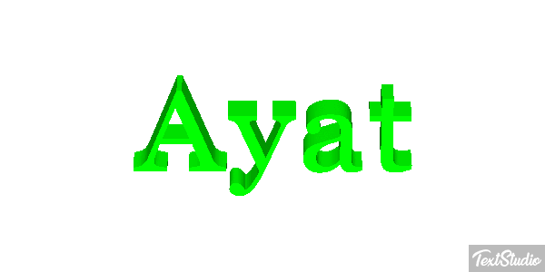 Ayat Текстовый эффект
