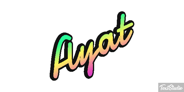 Ayat Текстовый эффект