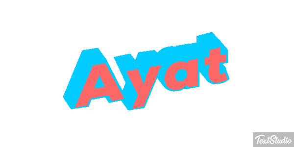 Ayat Текстовый эффект