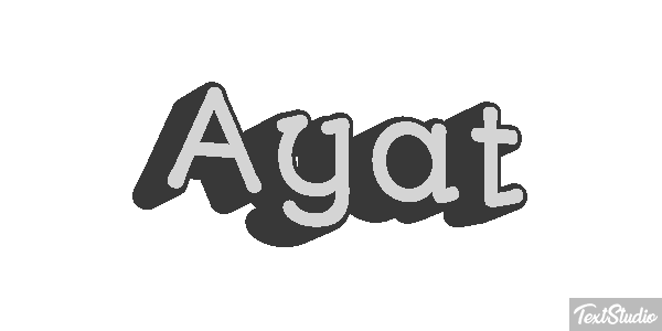 Ayat Текстовый эффект