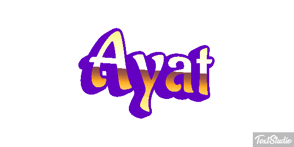 Ayat Текстовый эффект