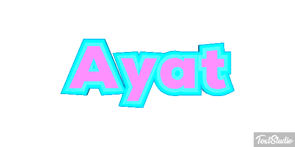 Ayat Текстовый эффект