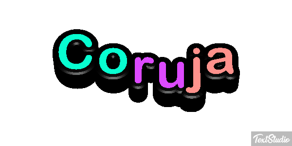Coruja Efeito do texto