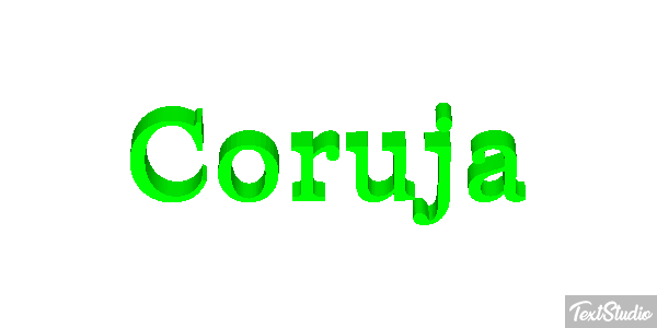 Coruja Efeito do texto