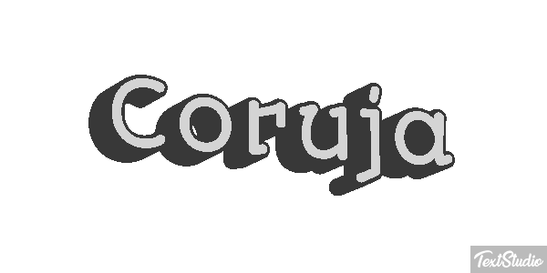 Coruja Efeito do texto