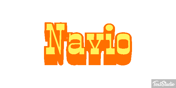Navio Efeito do texto