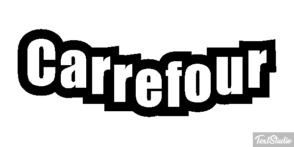 Carrefour Текстовый эффект