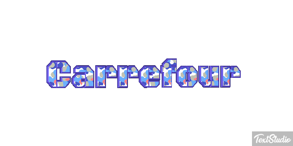 Carrefour Текстовый эффект