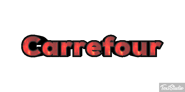 Carrefour Текстовый эффект