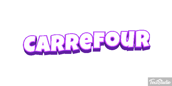 Carrefour Текстовый эффект