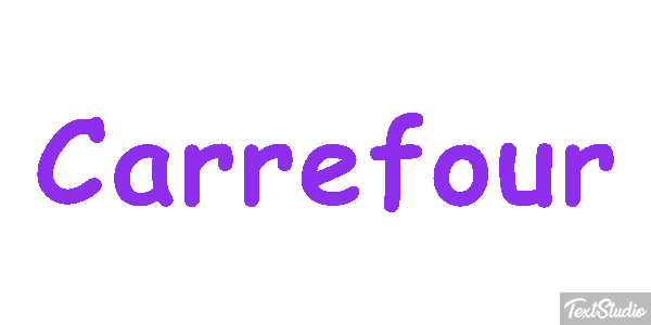 Carrefour Текстовый эффект