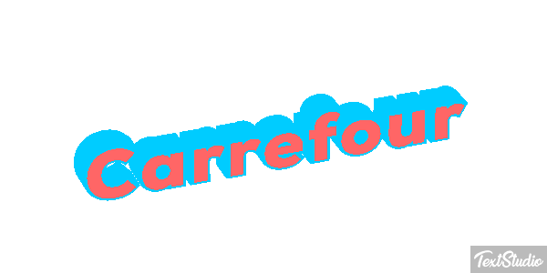 Carrefour Текстовый эффект