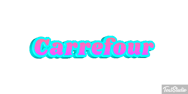 Carrefour Текстовый эффект