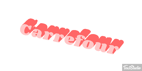 Carrefour Текстовый эффект