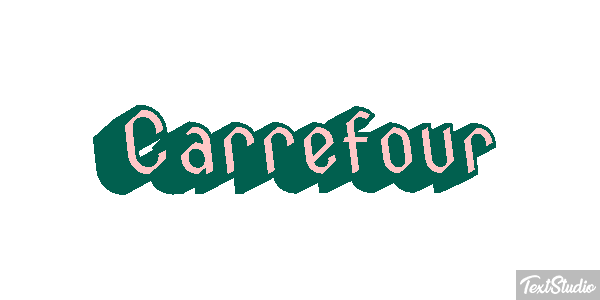 Carrefour Текстовый эффект