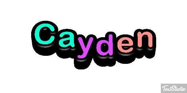 Cayden Text effect