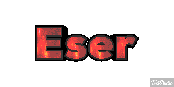 Eser Texteffekt