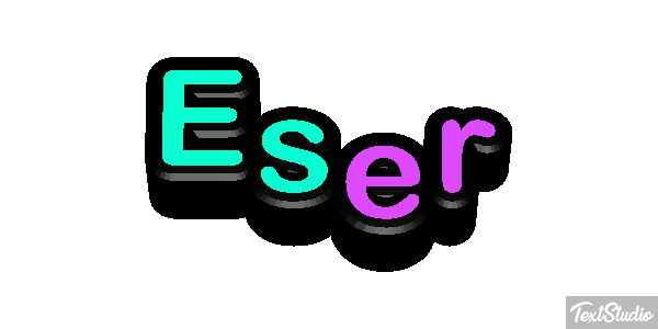 Eser Texteffekt