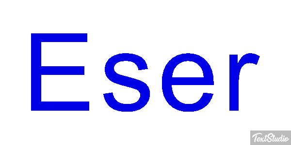 Eser Texteffekt