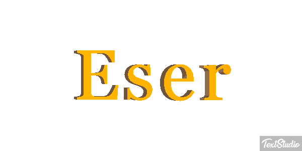 Eser Texteffekt
