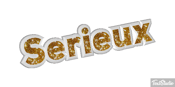 Sérieux Effet de texte