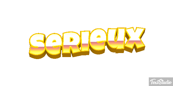 Sérieux Effet de texte