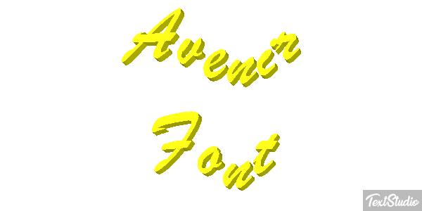 Avenir Font Efecto de texto