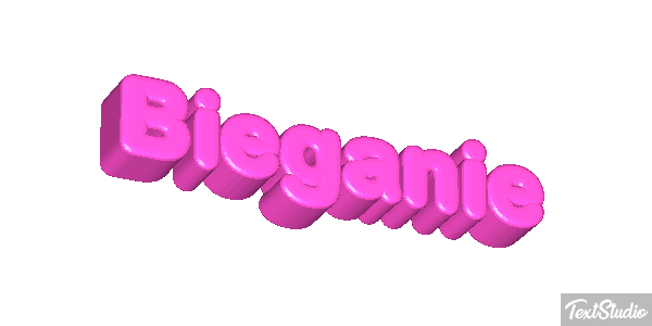 Bieganie Efekt tekstowy